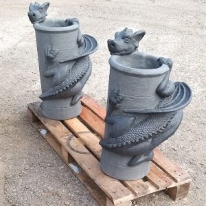 dragon chimney pots